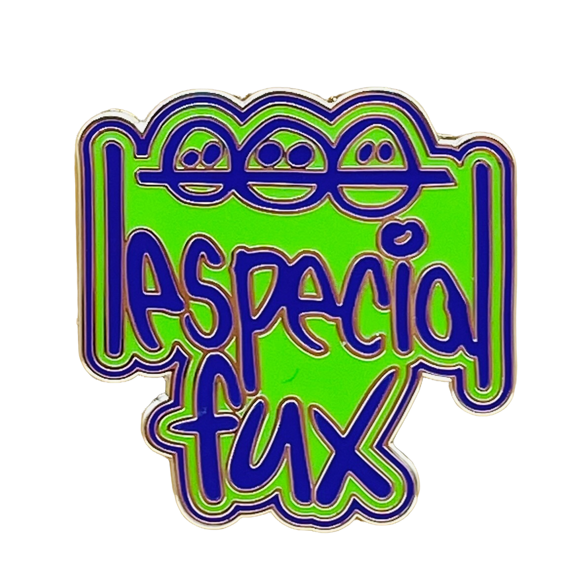 lespecial Fux Pin - Green & Purple