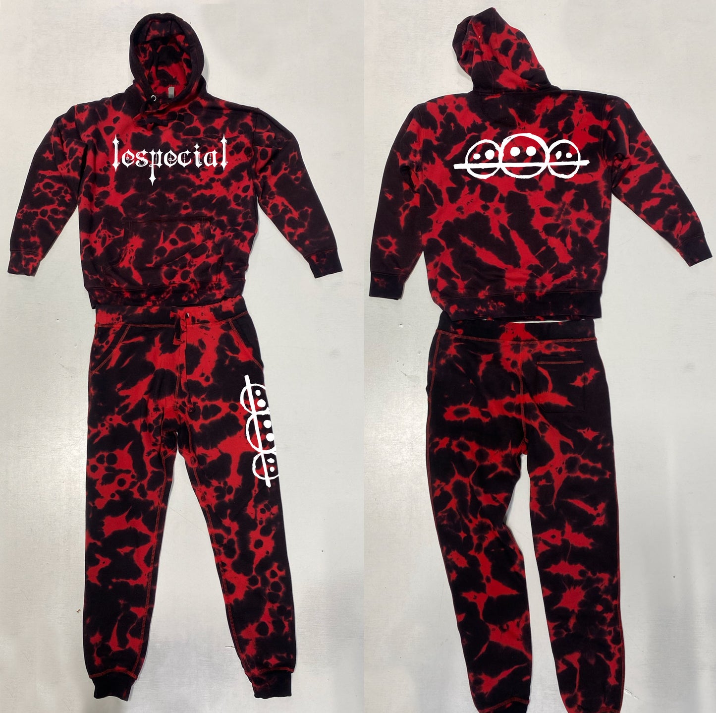 Black & Red Tie Dye Hoodie