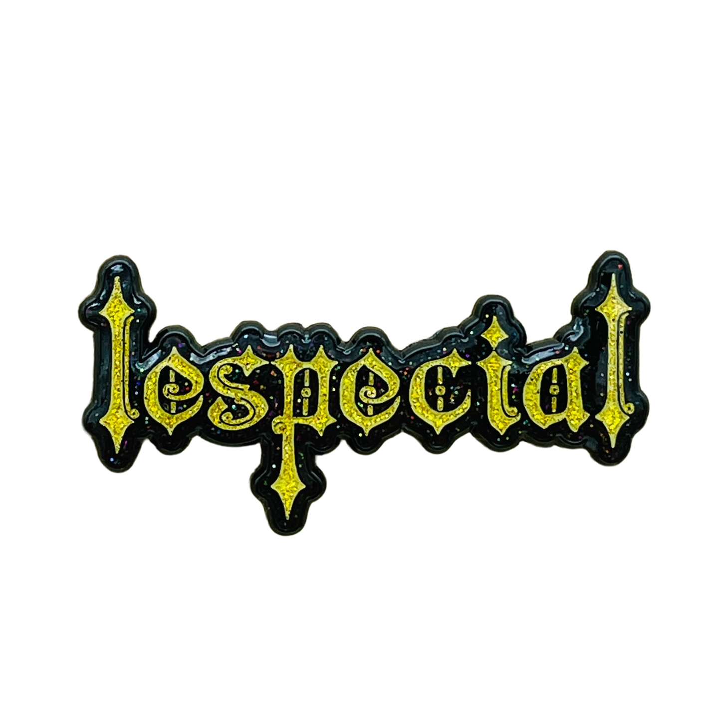 Gothic Logo Pin - Black Metal / Gold