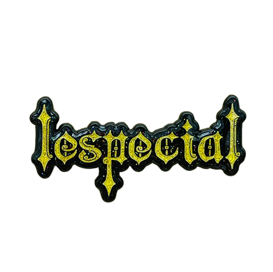 Gothic Logo Pin - Black Metal / Gold