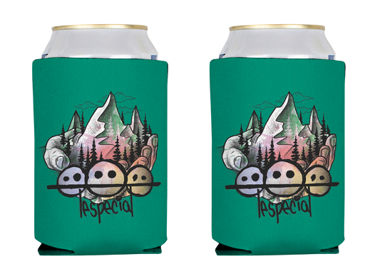 Koozie - Tri-Face Mountain (Green or Blue)